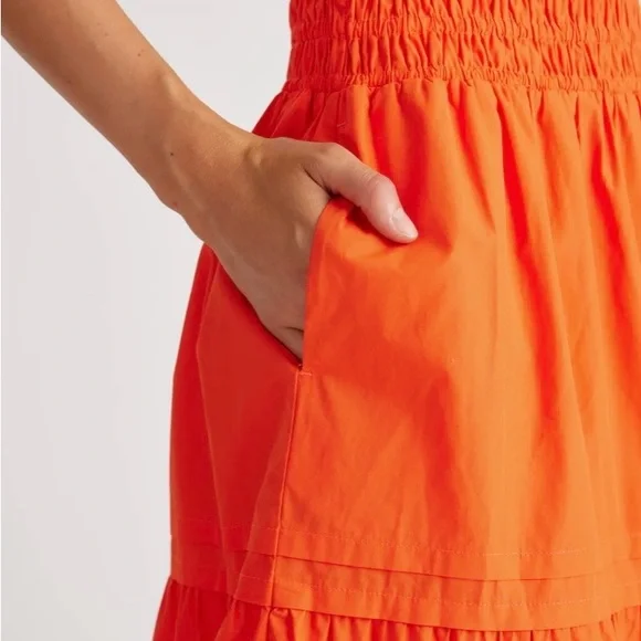 Quince 100% Cotton Poplin Tiered Maxi Skirt - Picture 3 of 10